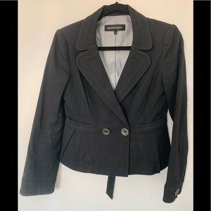 Nanette Lepore Black Textured Pantsuit Size 4